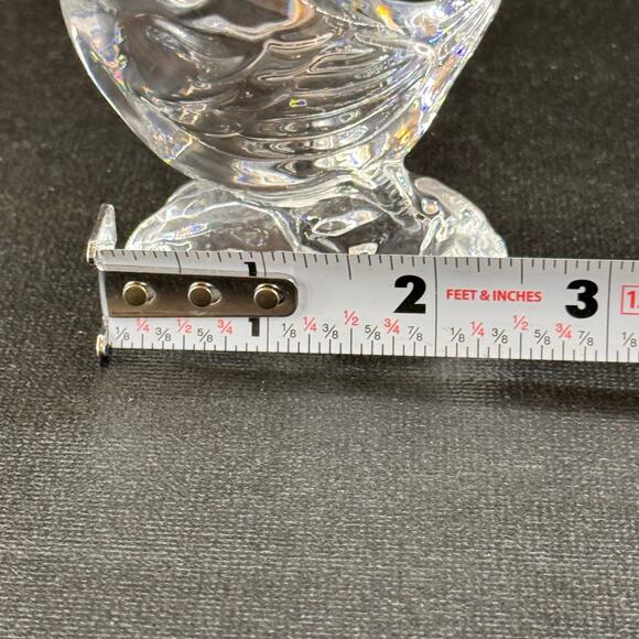 Vintage Waterford Crystal Goose Duck On Rock Figurine 4" Retired - Picture 8 of 8